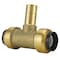 Apollo 1/2 in. Brass Push-To-Connect x 1/2 in. Brass Push-To-Connect x 1/2 in. CTS Street Outlet Tee FSBT12STR - alternate 1